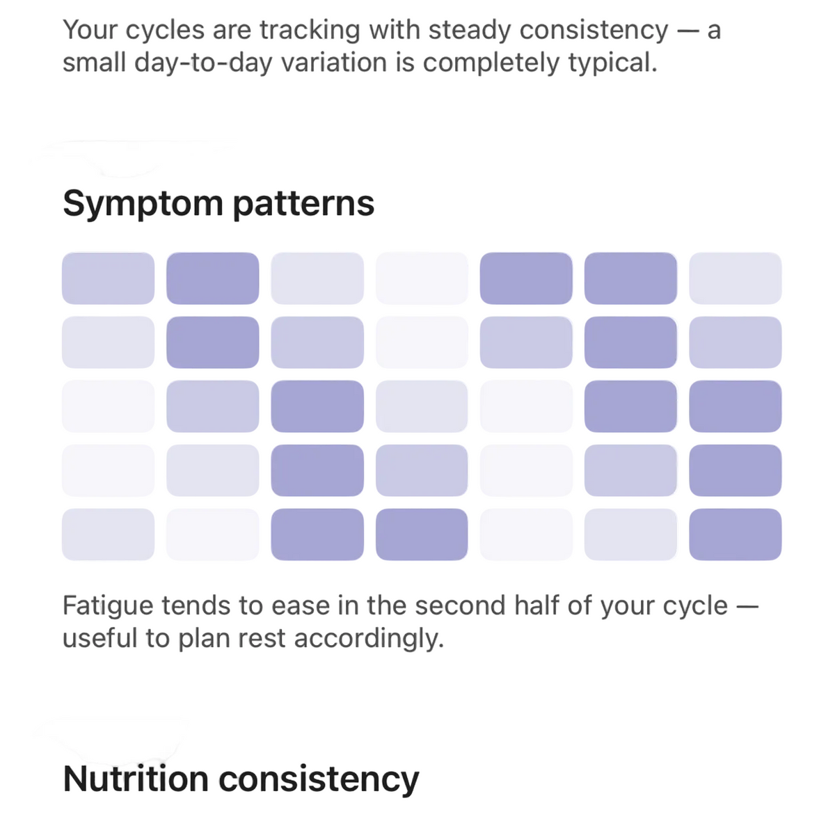 Cycle-aware nutrition