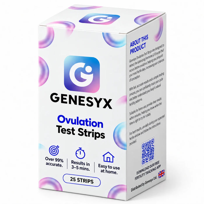 Genesyx Ovulation Test Strips box, 25 strips
