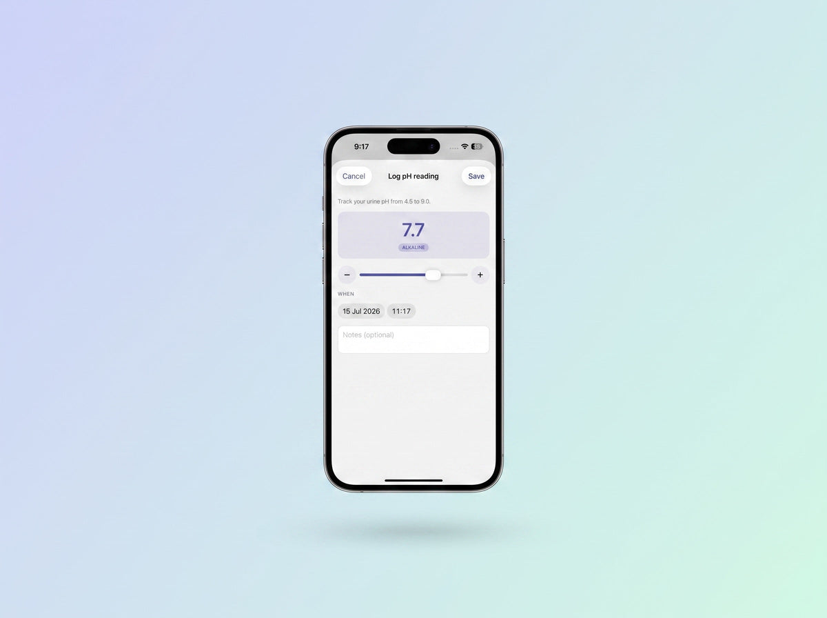 A reading logged in the Genesyx app